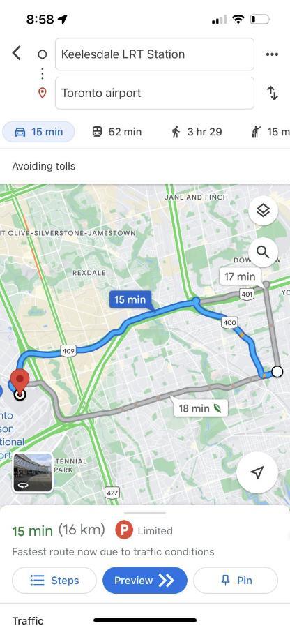 2B With Parking, 10Km To Toronto Downtown Hotell Eksteriør bilde